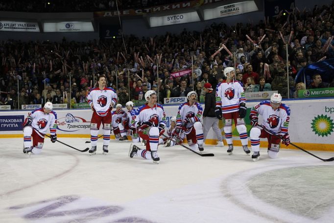 7. finále KHL, Magnitogorsk-Lev: smutní hráči Lva