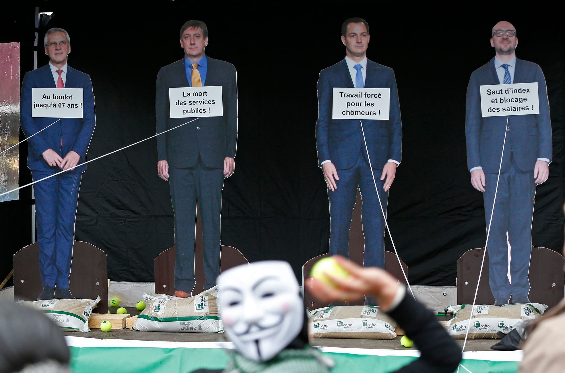 Belgie - Brusel - demonstrace