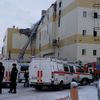 Požár v obchodním centru v Kemerovu na Sibiři, březen 2018
