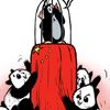 Čína Zeman panda krteček kresba