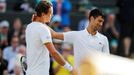 Wimbledon 2007: Tomáš Berdych a Novak Djokovič