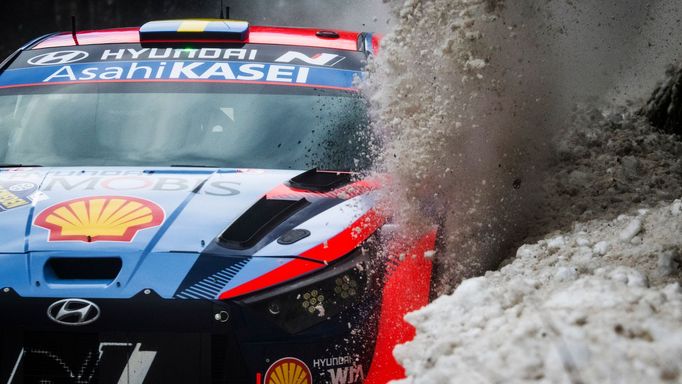 Oliver Solberg, Hyundai na trati Švédské rallye 2022