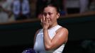 Amanda Anisimovová smutní po finále Wimbledonu 2025.