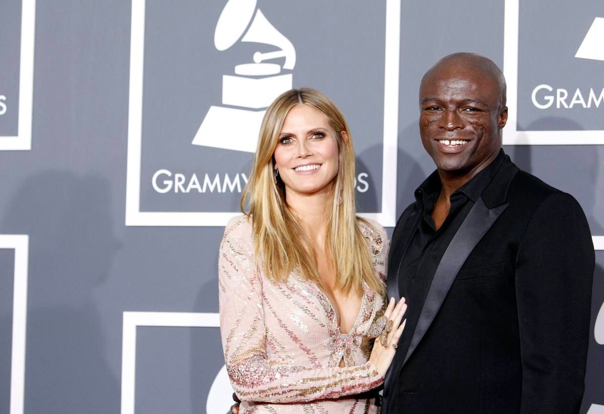 52. Předávání hudebních cen Grammy - Heidi Klum a Seal