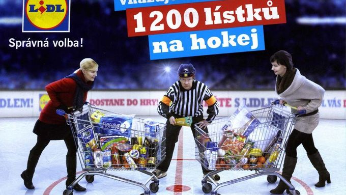 Co to bude? Nedovolená hra vozíkem? Ostuda. Lidl na letáčku blafuje