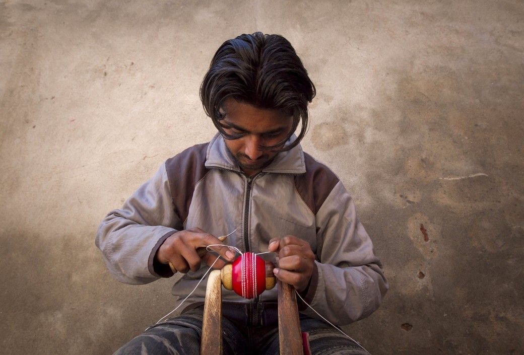 Výroby míčů a pomůcek pro další sporty v Pakistánu