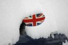 Zrcátko auta MINI s britskou vlajskou - v Alexandrii, Virginia.