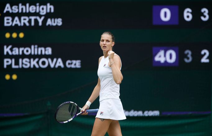 Karolína Plíšková ve finále Wimbledonu 2021