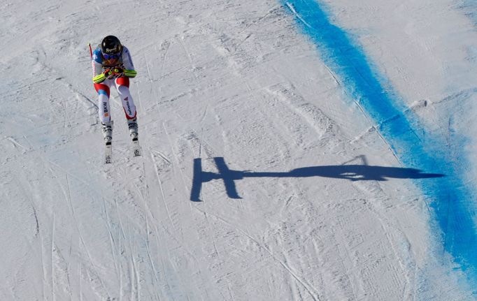 Alpine Skiing - FIS Alpine World Ski Championships - Women's Downhill Training - Cortina d'Ampezzo, Italy - February 12, 2021 Switzerland's Lara Gut-Behrami in action REU