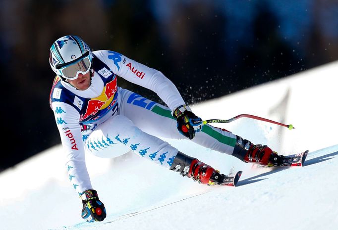 Tréninky na sjezd v Kitzbühelu (Hahnenkamm, 2013) - Werner Heel