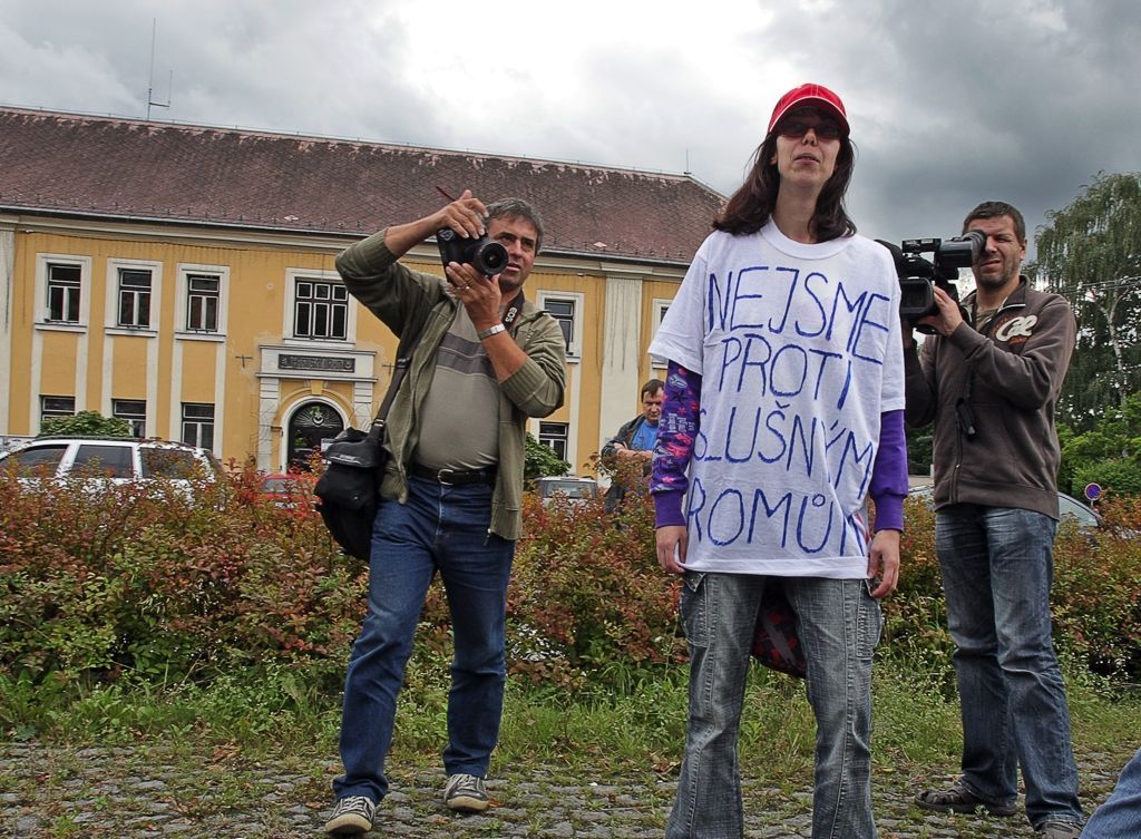 Varnsdorf - Romové a demonstrace