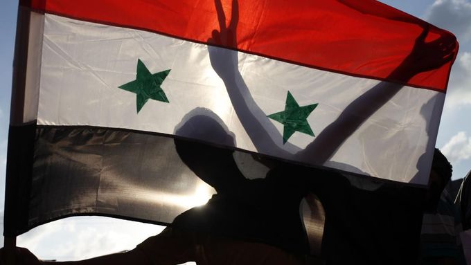 Za Asada! Proti možnému zásahu v Sýrii se protestuje například v Palestině.