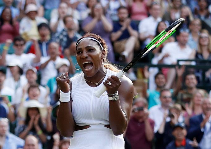 Serena Williamsová v prvním kole Wimbledonu.