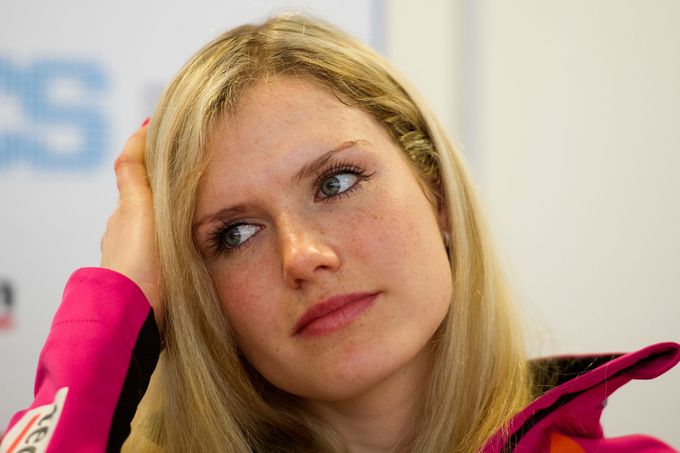 Gabriela Soukalová před MS 2013 v Novém Městě.