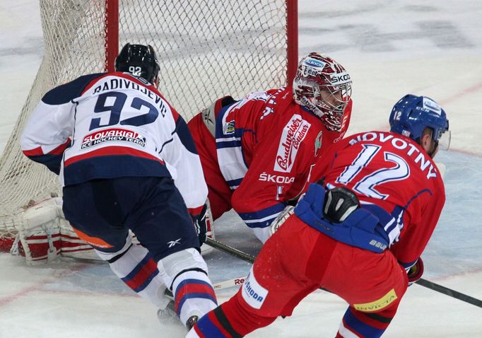 Hokej, Česko - Slovensko: Jakub Kovář, Jiří Novotný - Branko Radivojevič