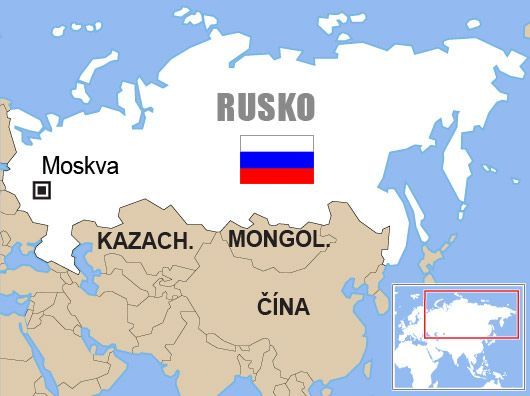 Rusko - mapa