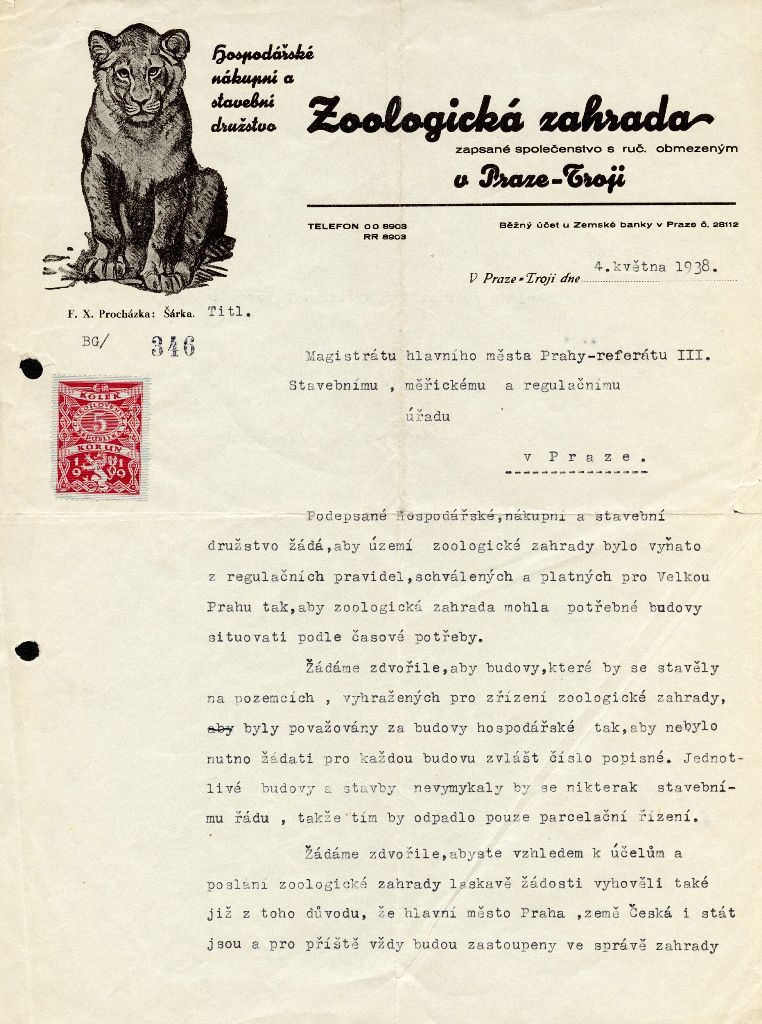 Archiv pražské ZOO