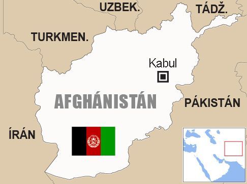 Afghánistán - mapa
