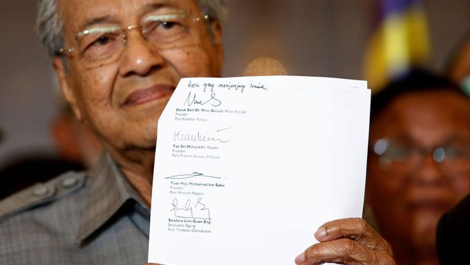 Premiér Malajsie Mahathir Mohamad.