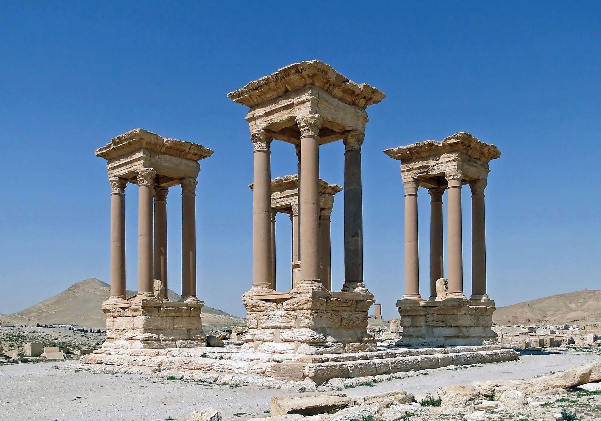 Historické město Palmýra v Sýrii