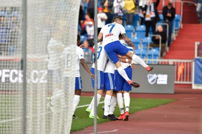 Radost fotbalistů Baníku Ostrava.