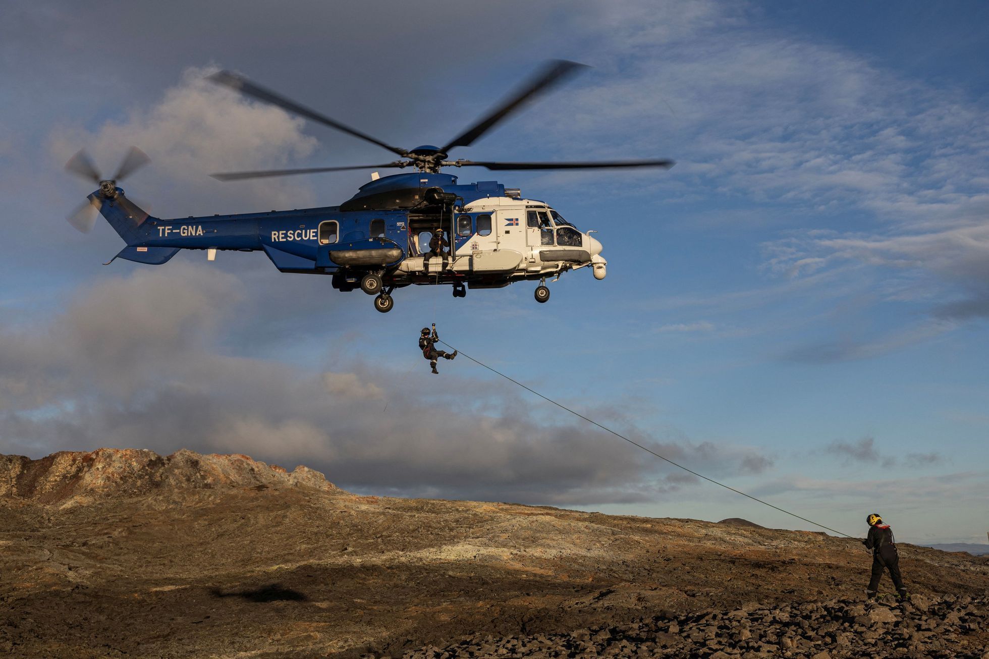 Island sopka erupce Reykjanes Grindavík