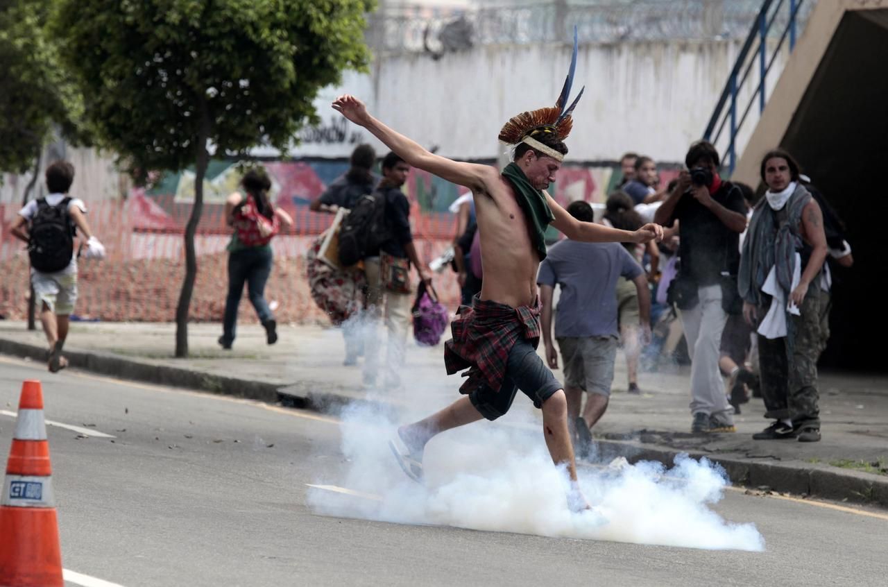 Fotogalerie: Boj brazilských indiánů proti vystěhování