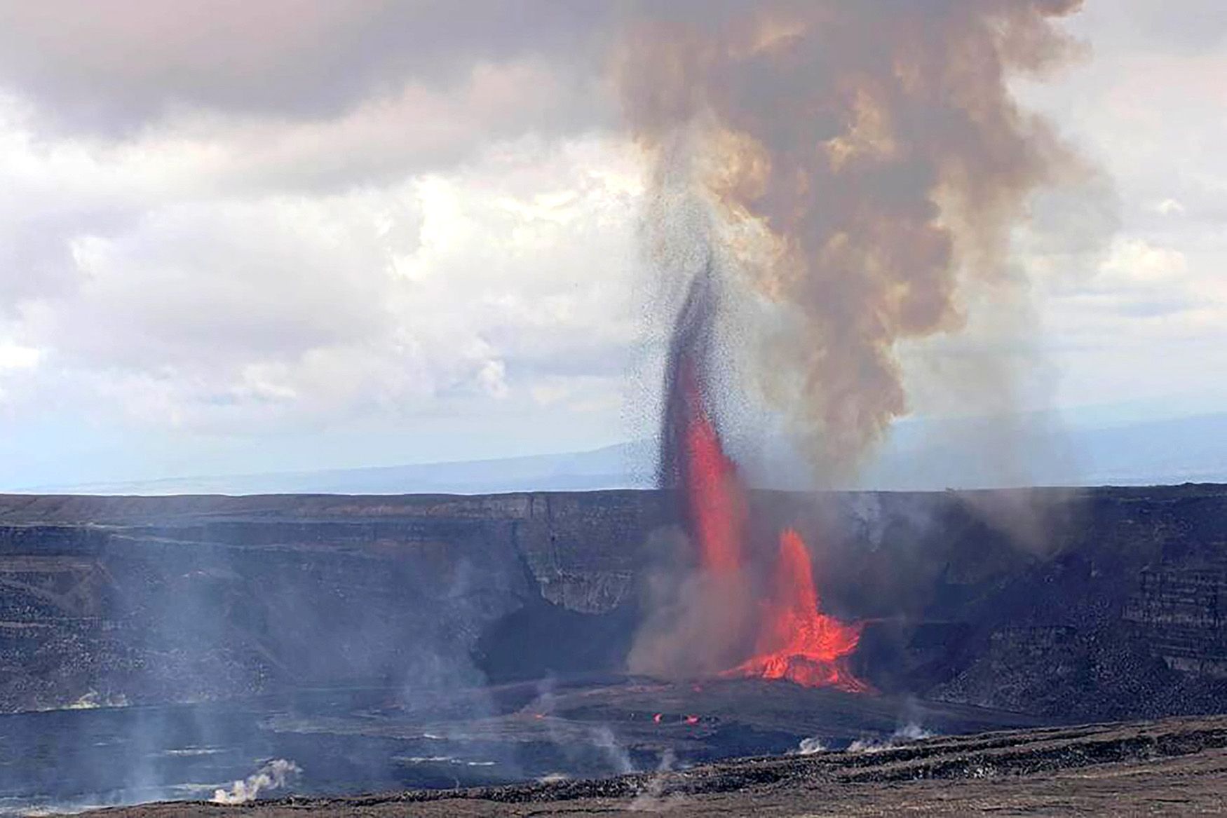 Kilauea, sopka, výbuch, Havaj, USA