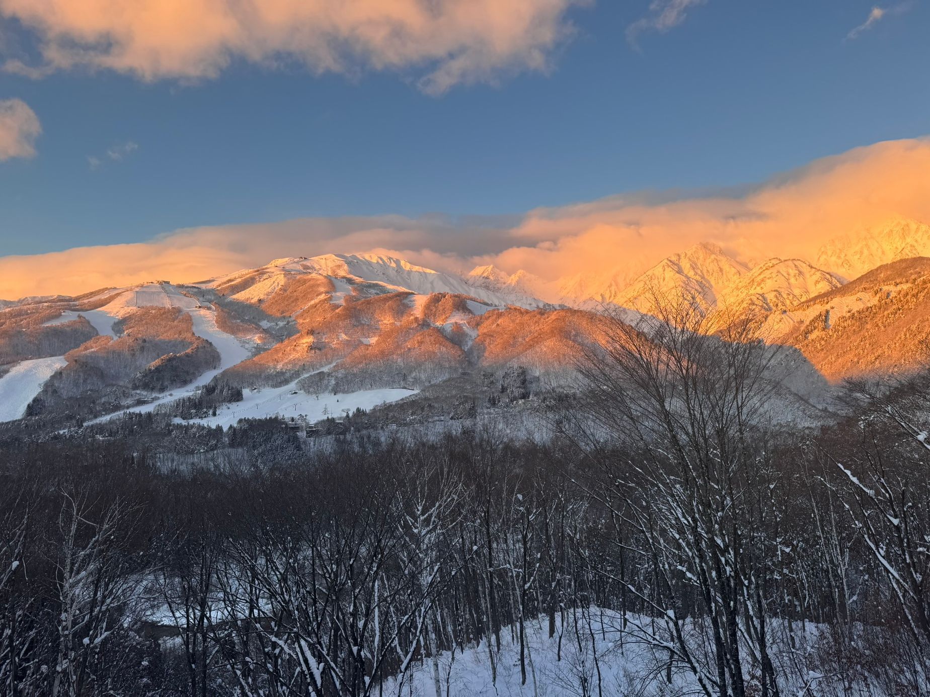 japonsko lyžování hakuba