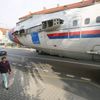 Přejezd naganského letounu Tu-154 z Kbel do Kunovic