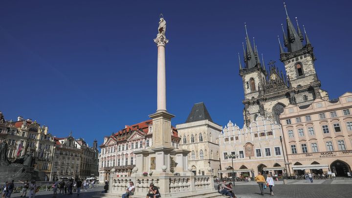 Hlas zvonů z Týnského chrámu zahájil projekt Staroměstské náměstí v plamenech