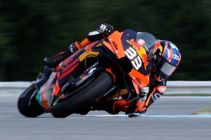 Brad Binder na KTM v Grand Prix České republiky třídy MotoGP v Brně 2020