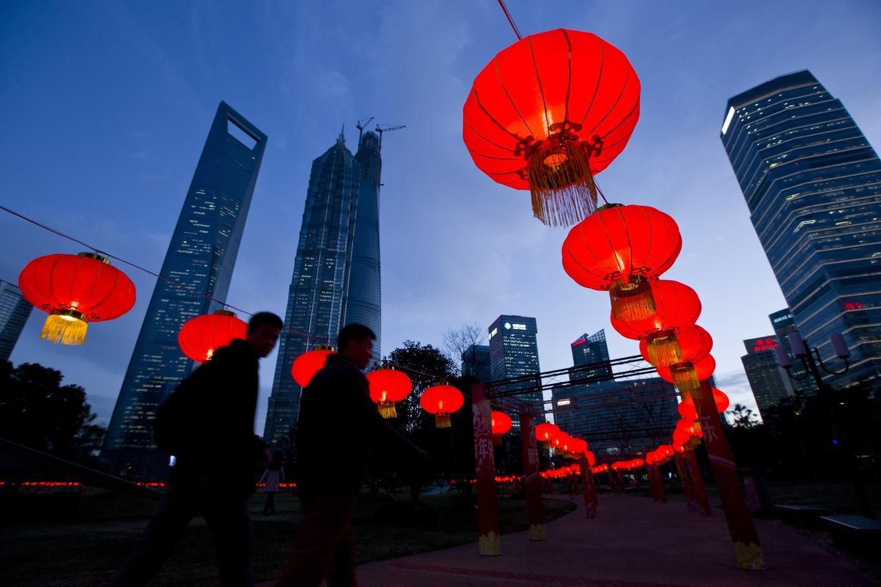 Čínský Nový rok - přípravy - Šanghaj