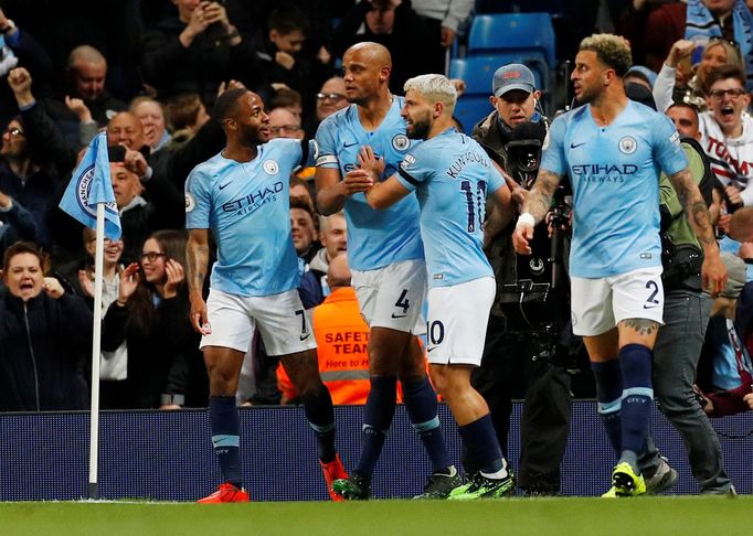 Radost fotbalistů Manchester City.