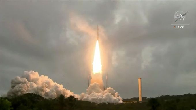 Ariane 5, snímek z prosince 2021.