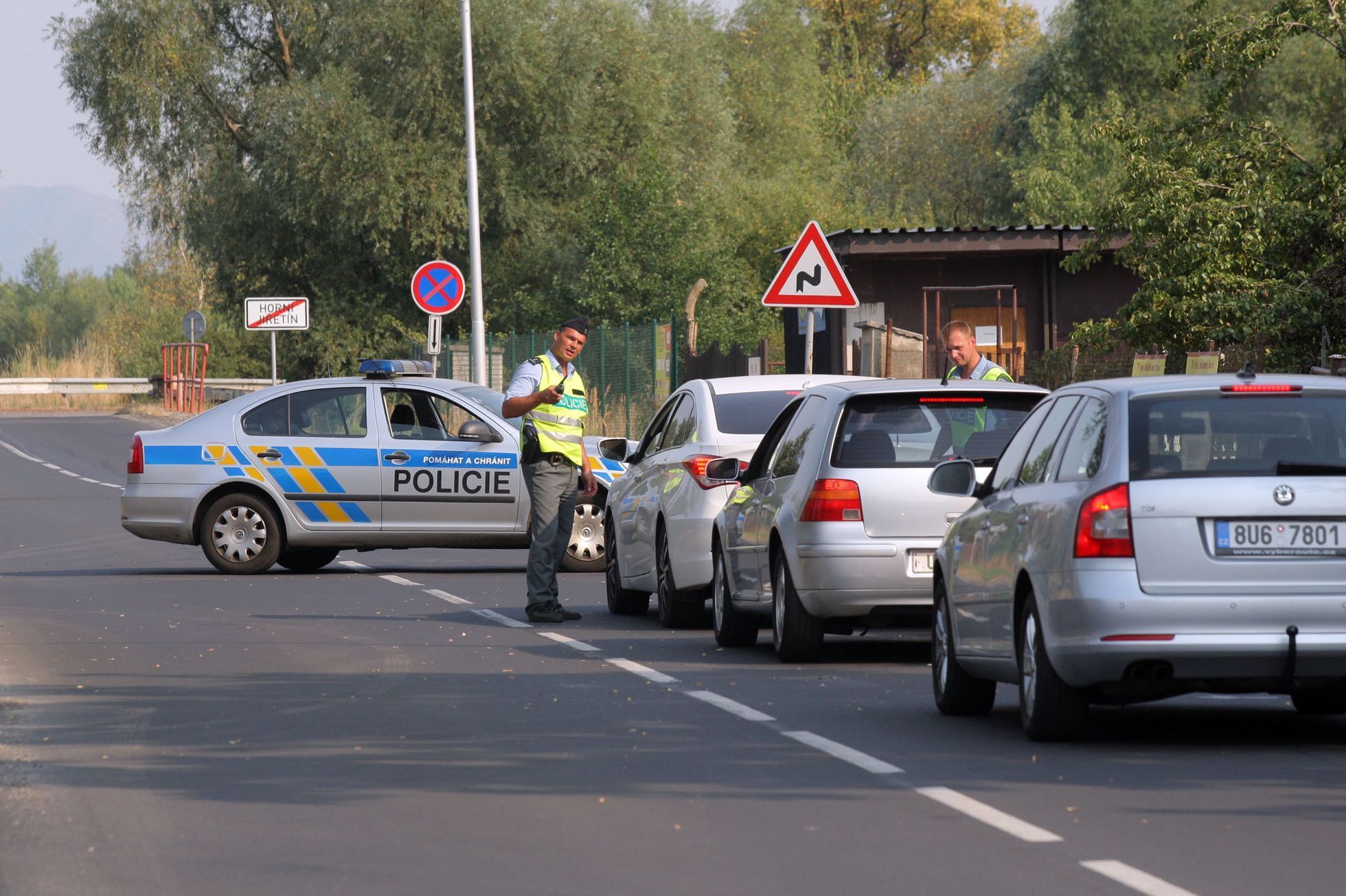 Požár Unipetrolu od Horního Jiřetína