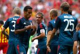 Za vítěze se už ve 14. minutě zápasu trefil kapitán Philipp Lahm, jehož Guardiola překvapivě vytáhl do zálohy.