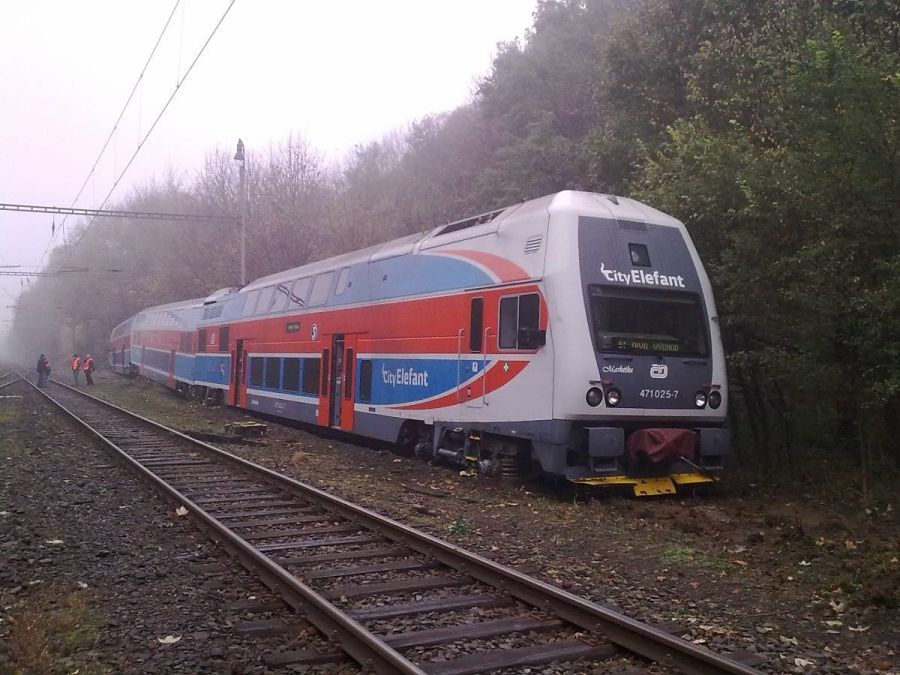Vykolejený vlak Ostrava