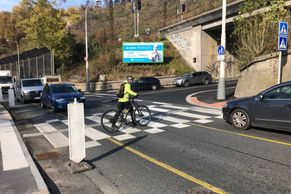 Změny na křižovatce v Praze mezi Povltavskou, jež vede od tunelu Blanka, a Bulovkou