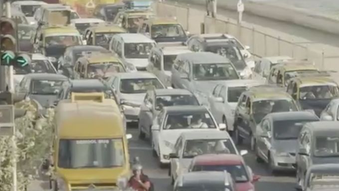 Troubení aut v Bombaji