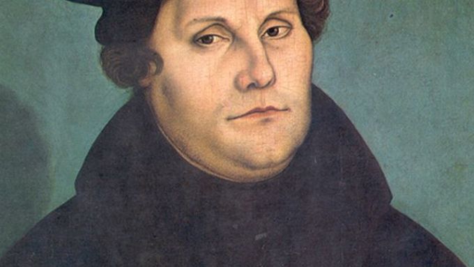 Slavný Lutherův portrét od malíře Lucase Cranacha.