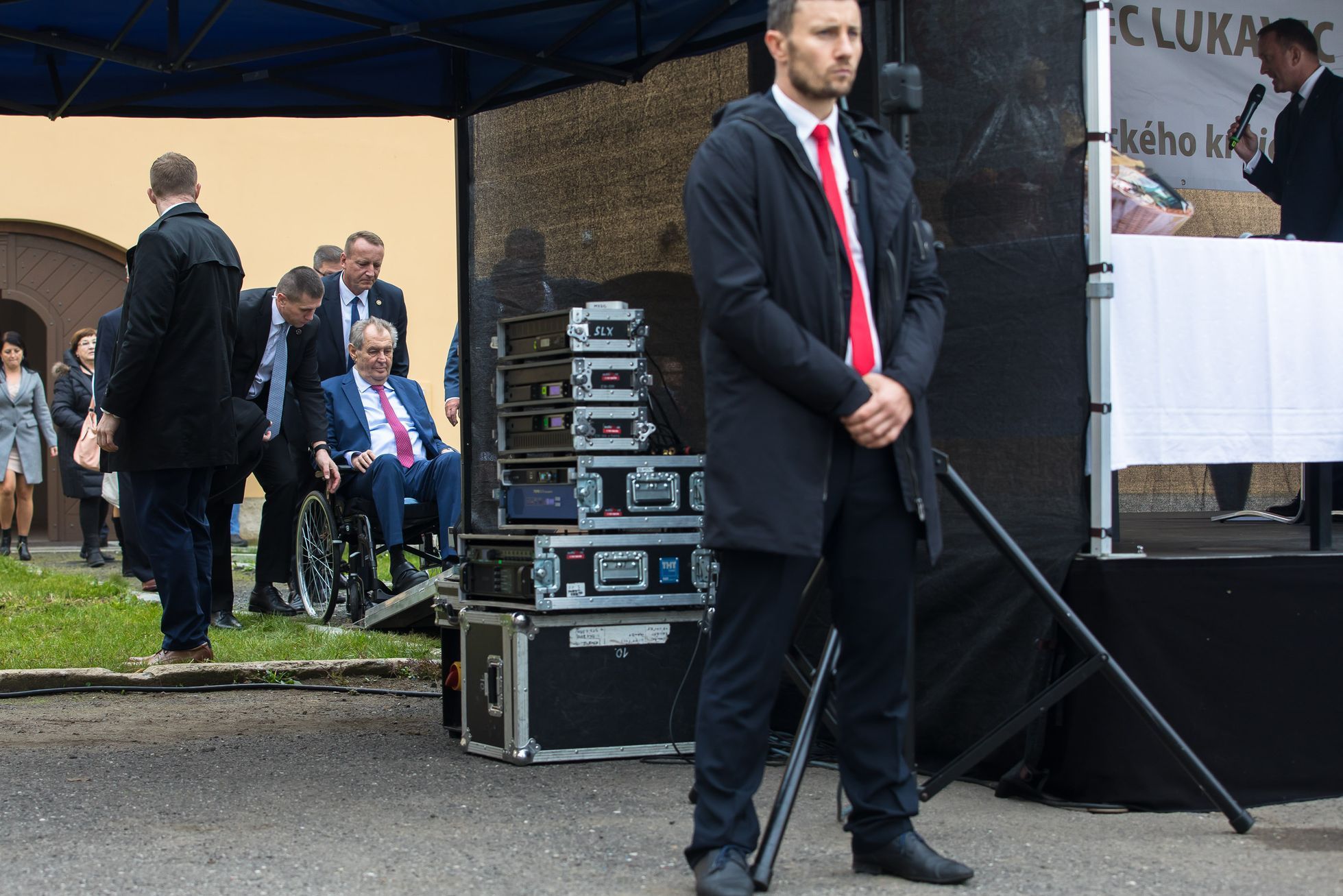 Miloš Zeman, poslední návštěva Ústeckého kraje, obec Lukavec