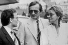 Na XIV. filmovém festivalu v Moskvě s Janou Brejchovou a režisérem Jiřím Svobodou, 1985.