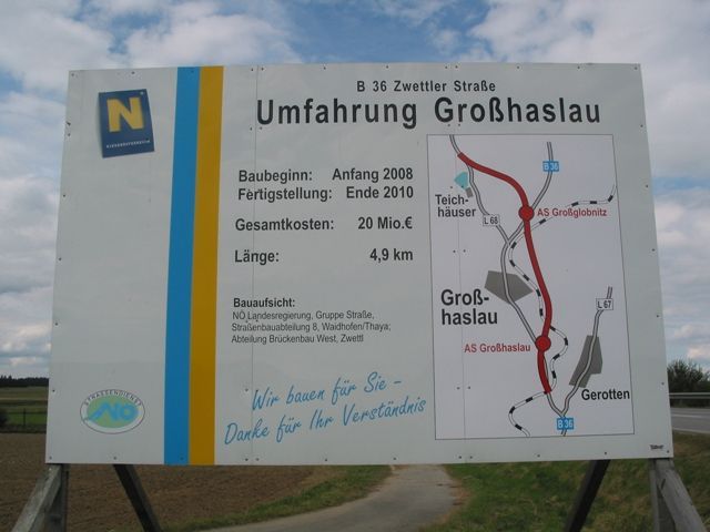 Obchvat v Rakousku za 20 milionů eur Grosshaslau