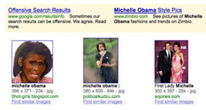 Co nabízí Google, pokud hledáte obrázky Michelle Obamové