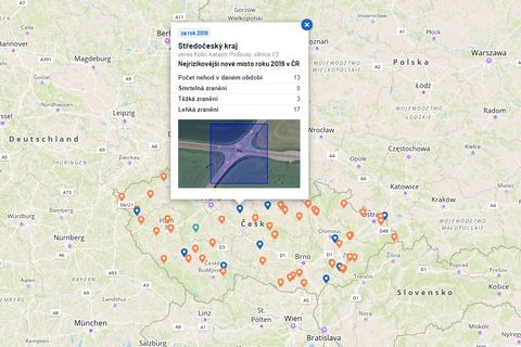 Místa, kde se často bourá. Toto jsou nové nejnebezpečnější křižovatky v Česku