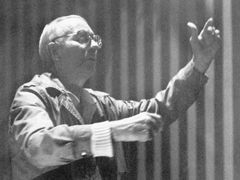 Jan Grossman v roce 1992. Rok nato ředitel Divadla Na Zábradlí náhle zemřel.