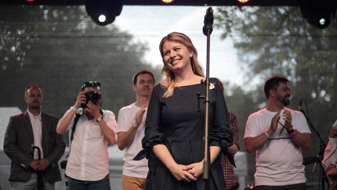 Zuzana Čaputová během návštěvy Česka minulý měsíc.