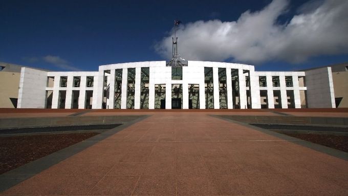 Australský parlament v Canbeře.