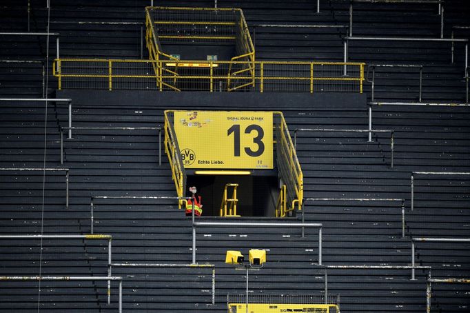 Stadion Borussie Dortmund bez diváků